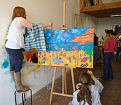 schilderworkshop tijdens bedrijfsuitje