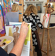Cursus naaktmodel schilderen tijdens vrijgezellen in Luik, België