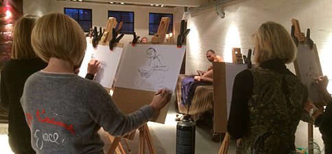 Workshop naaktmodel tekenen in Geraardsbergen in België